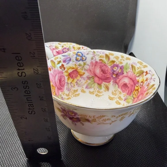 Royal Albert SERENA Tea Cup and Saucer, Vintage English Bone China, Floral Roses - Picture 3 of 10
